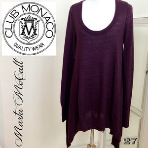 NWOT CLUB MONACO trapeze style handkerchief hem